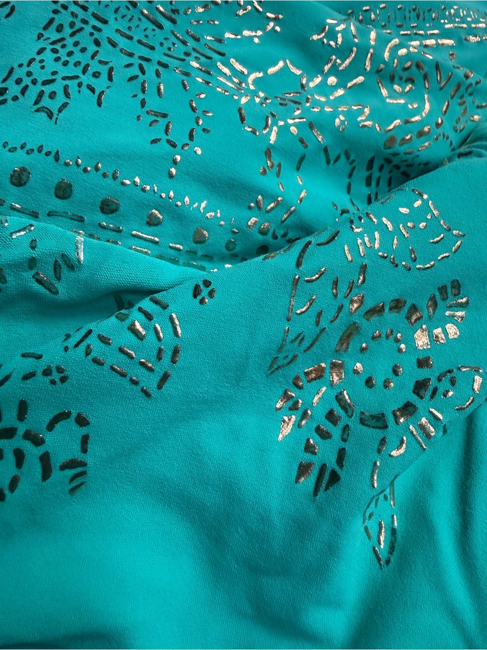 Late 70s/80s Gottex, Featuring Signature of Founder Lea Gottlieb, Metallic Gold - Picture 6 of 9